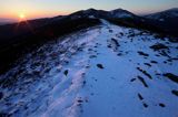 o świcie, Bukowe Berdo, Bieszczady