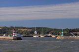 port w Nidzie na Mierzei Kurońskiej, Zalew Kuroński, Neringa, Litwa Nida harbour, Curonian Spit, Curonian Lagoon, Neringa, Lithuania