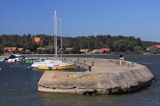 port w Nidzie na Mierzei Kurońskiej, Zalew Kuroński, Neringa, Litwa Nida harbour, Curonian Spit, Curonian Lagoon, Neringa, Lithuania