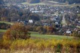 wieś Niebocko, panorama, gmina Dydnia powiat Brzozów, Pogórze Dynowskie