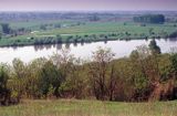 rzeka Wisła, Nizina Nadwiślańska, Kotlina Sandomierska panorama z Gór Pieprzowych koło Sandomierza