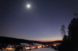 nocne, gwiaździste niebo, Bieszczady