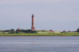 Latarnia morska w Norderney na wyspie Norderney, Wyspy Wschodnio-Fryzyjskie, Waddenzee, Niemcy, Morze Wattowe