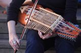 skrzypce klawiszowe, nykelharpa, nyckelharpa, koncert na wyspie Norrbyskar, Szwecja, Zatoka Botnicka