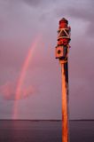 tęcza, port Orissaare, wyspa Sarema, Saaremaa, Estonia rainbow, Orissaare harbour, Saaremaa Island, Estonia