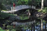 mostek w Parku Botanicznym Tyszkiewiczów w Połądze, Połąga, Palanga, Litwa Palanga, Lithuania