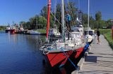 port w Pavilosta, Łotwa Pavilosta harbour, Latvia