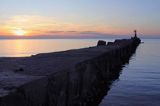 główki portu Pavilosta, Łotwa Pavilosta harbour, Latvia