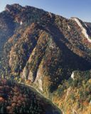 Pieniny, przełom Dunajca, widok z Sokolicy, Pieniński Park Narodowy