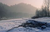 Pieniny zimą, Dunajec