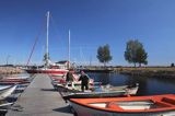 port na wyspie Pite Ronnskar, Archipelag Pitea, Szwecja, Zatoka Botnicka