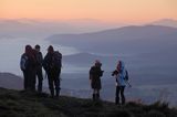 świt podczas pleneru Bieszczady dniem i nocą,26-28.09.2014 na połoninie Wetlińskiej, inwersja