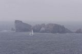 skały przy przylądku Pointe du Toulinquet, Bretania, Francja