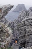 Pointe Pen Hir, Przylądek Pen Hir, Bretania, Francja, wspinacz skałkowy