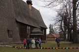 Rabka, konkurs palm wielkanocnych przy zabytkowym kościele drewnianym pw św. marii Magdaleny, Muzeum Władysława Orkana, Niedziela Palmowa