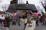 Rabka, palmy wielkanocne, Niedziela Palmowa, kościół pw św Marii Magdaleny