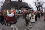 Rabka, palmy wielkanocne, Niedziela Palmowa, kościół pw św Marii Magdaleny