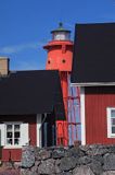 latarnia morska na Rodkallen, Archipelag Lulea, Szwecja, Zatoka Botnicka