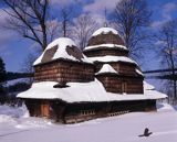 Zabytkowa cerkiew w Równi, obecnie kościół katolicki, Bieszczady