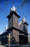 Roztoki Dolne, kościół, Bieszczady, drewniana cerkiew filialna p.w. św. Michała Archanioła z 1830 r., od 1947 r. użytkowana jako kościół