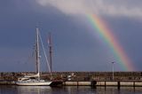 port jachtowy w Sassnitz na wyspie Rugia, Niemcy