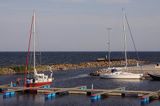 port jachtowy Ringsu, wyspa Ruhnu, Estonia Ringsu harbour, Ruhnu Island, Estonia