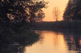 rzeka Noteć, zachód słońca