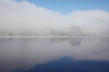 rzeka Wisła, Zespół Parków Krajobrazowych Chełmińskiego i Nadwiślańskiego, we mgle