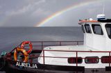 tęcza, port Orissaare, wyspa Sarema, Saaremaa, Estonia rainbow, Orissaare harbour, Saaremaa Island, Estonia