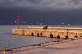 burza nad portem Montu, wyspa Sarema, Saaremaa, Estonia storm, Montu harbour, Saaremaa Island, Estonia