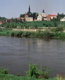 Sandomierz, panorama starego miasta zza Wisły