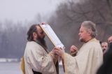 Sanok, prawosławne święto Jordanu, święcenie wody nad Sanem