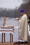 Sanok, prawosławne święto Jordanu, święcenie wody nad Sanem