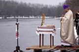 Sanok, prawosławne święto Jordanu, święcenie wody nad Sanem