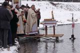 Sanok, prawosławne święto Jordanu, święcenie wody nad Sanem