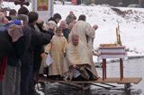 Sanok, prawosławne święto Jordanu, święcenie wody nad Sanem