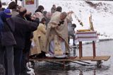 Sanok, prawosławne święto Jordanu, święcenie wody nad Sanem