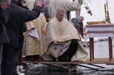 Sanok, prawosławne święto Jordanu, święcenie wody nad Sanem