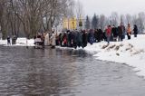 Sanok, prawosławne święto Jordanu, święcenie wody nad Sanem