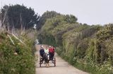 bryczka - dorożka na wyspie Sark, Channel Islands, Anglia, Wyspy Normandzkie, Kanał La Manche