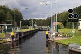 śluza Schorfheide, Obere Havel Wasser Strasse, Brandenburgia, Niemcy