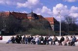 Sopot Grand Hotel i ludzie na molo