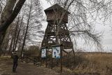 Rezerwat przyrody Stawy Milickie, wieża widokowa Ptaków Niebieskich, staw Grabownica