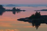 Zachód słońca, Stenskar, Archipelag Turku, Finlandia