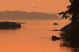 Zachód słońca, Stenskar, Archipelag Turku, Finlandia