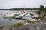 pomost dla jachtów przy Stora Svarto, Zatoka Fińska, Finlandia