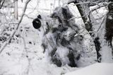 zimowy strój maskujący fotografa przyrody
