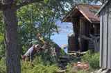 Sauna na wyspie Stubben, Archipelag Kvarken, Finlandia, Zatoka Botnicka