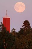 wschód księżyca, widok z wyspy Stubben, Archipelag Kvarken, Finlandia, Zatoka Botnicka