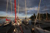 Pomost dla jachtów, Svartholm, Zatoka Fińska, Finlandia